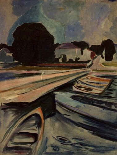 The Bridge at Aasgaardstrand  from Edvard Munch