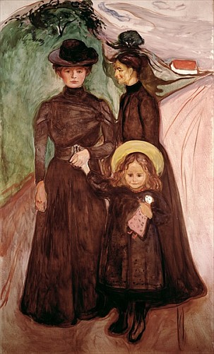 The Family on the Road  from Edvard Munch
