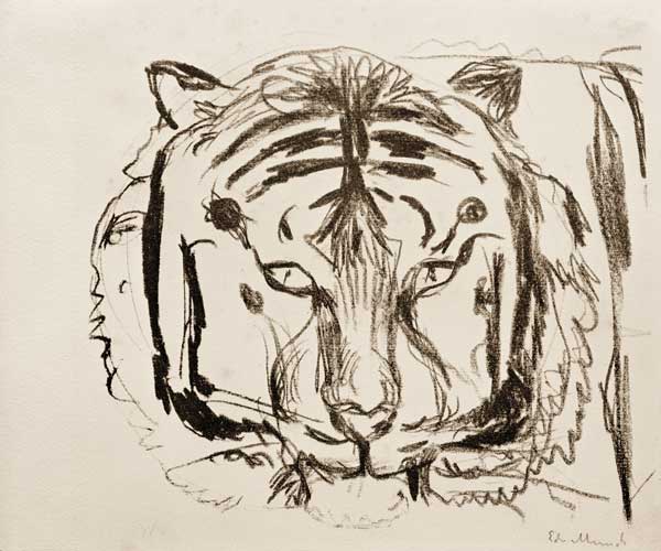 Tigerkopf II from Edvard Munch