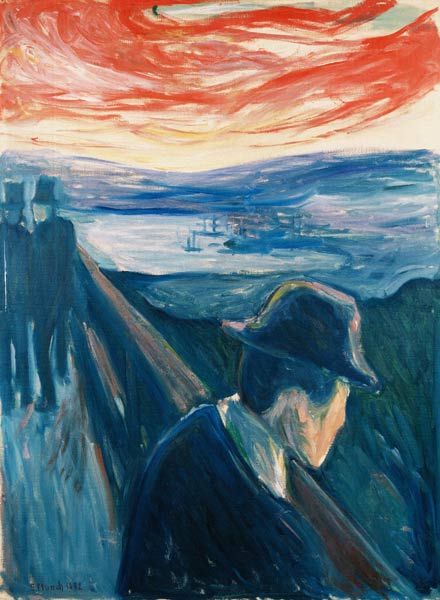 Verzweiflung (1892) from Edvard Munch