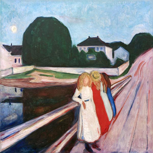 Four Girls on the Bridge 1905 from Edvard Munch