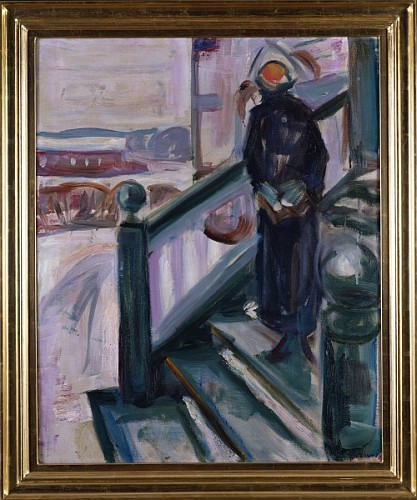 Woman on the Veranda  from Edvard Munch