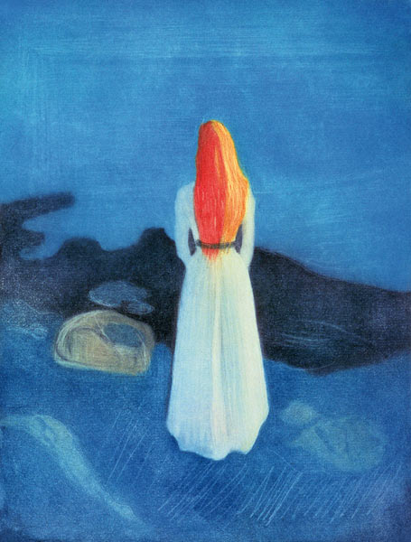 Young Girl on a Jetty  from Edvard Munch