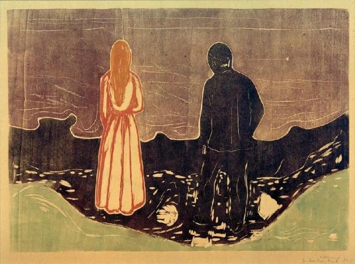Two People (The Lonely Ones) from Edvard Munch