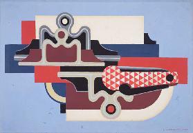 Abstraktes Design mit einem Klappmesser, 1930