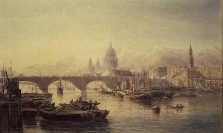 St. Paul's Cathedral and London Bridge from Edward Angelo Goodall