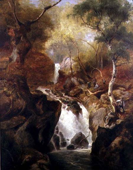 Waterfall through a Woodland from Edward Henry Holder