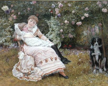 A rest in the garden from Edward Killingsworth Johnson