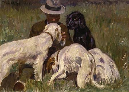 Man with his Setters from Edward Lange