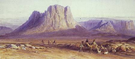 The Camel Train, Condessi, Mount Sinai from Edward Lear