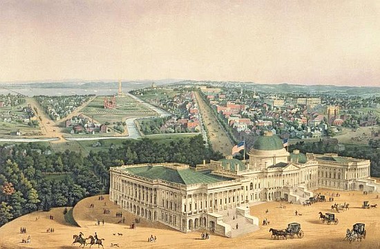 View of Washington, pub. E. Sachse & Co. from Edward Sachse