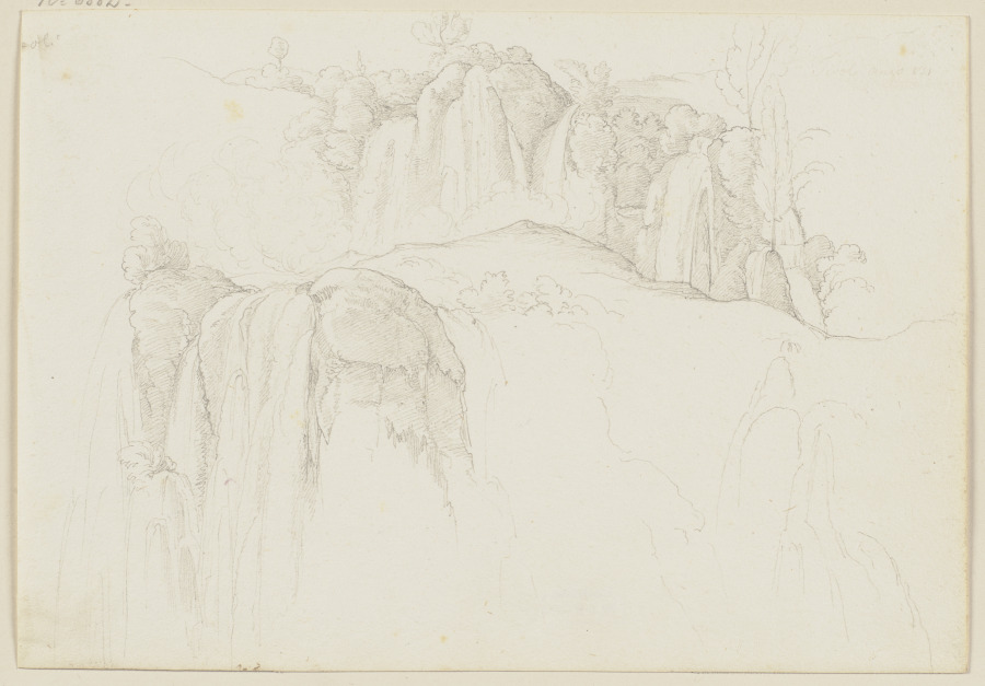 Aus dem Sabiner Gebirge, Wasserfälle bei Tivoli from Edward von Steinle