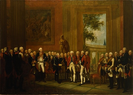 Reception for the Duke of York in Sanssouci, c.1785 from Edward Francis (Francesco Calza) Cunningham