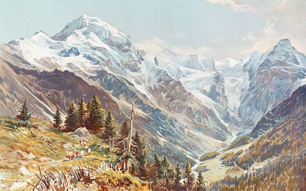 Ortler (Südtirol) from Edward Thomas Compton