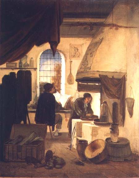 The Alchemist (panel) from Egbert van der Poel