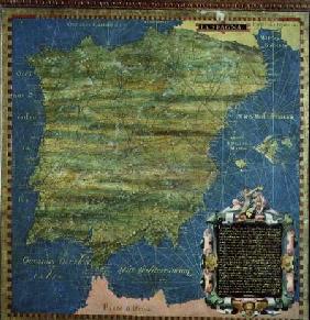 Map of Sixteenth Century Spain