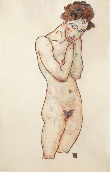 Stehender weiblicher Akt. from Egon Schiele