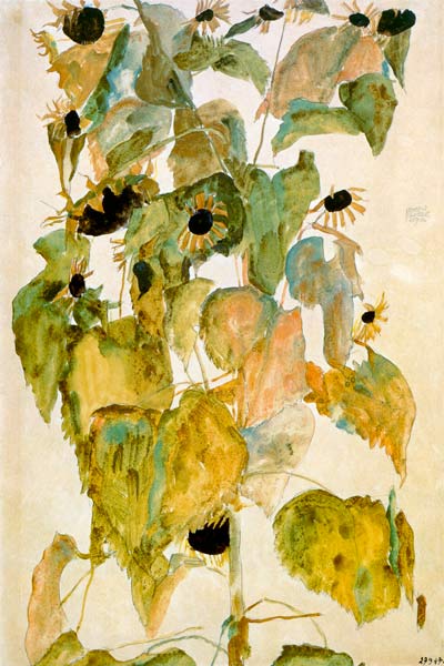 Sonnenblumen ll from Egon Schiele