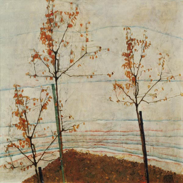 Herbstbäume from Egon Schiele