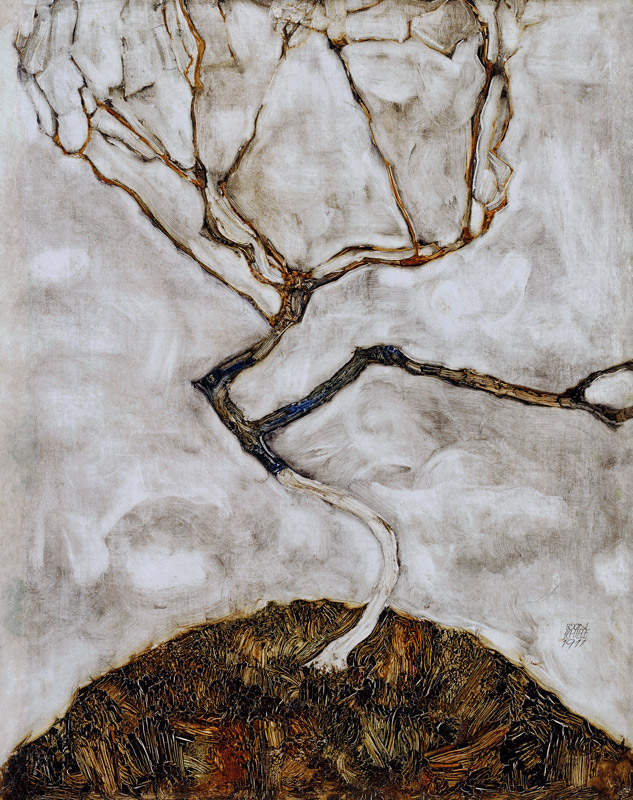 Small Tree in Late Autumn from Egon Schiele