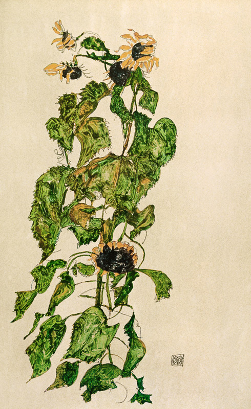Sonnenblumen from Egon Schiele