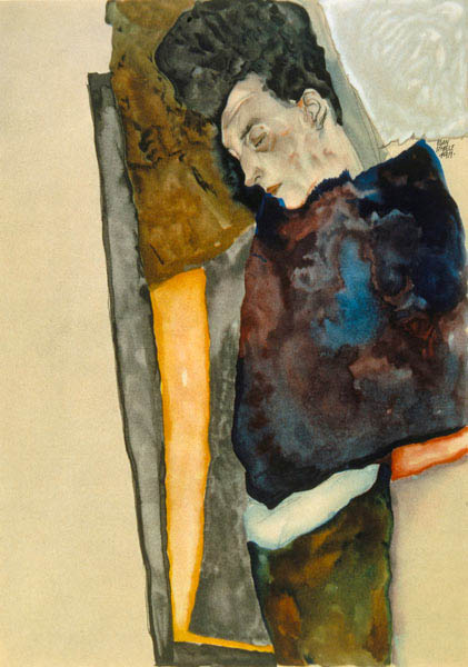 Die Mutter des Künstlers, schlafend. from Egon Schiele