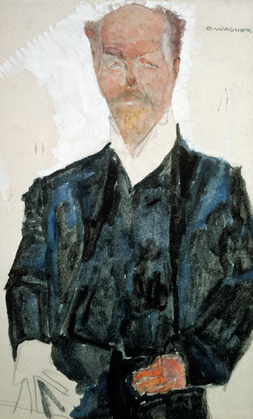Bildnis Otto Wagner from Egon Schiele