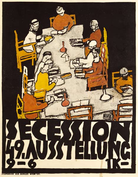 Plakat für die 19. Sezessions-Ausstellung from Egon Schiele