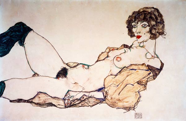 Reclining Nude from Egon Schiele