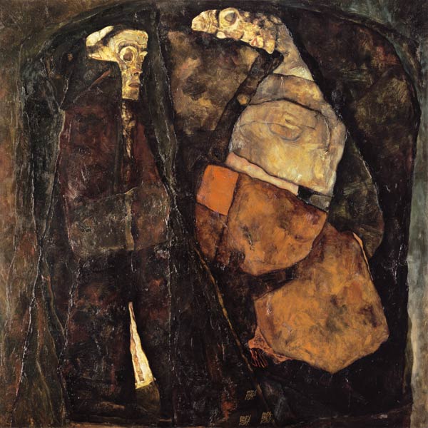 Schwangere Frau und Tod. from Egon Schiele