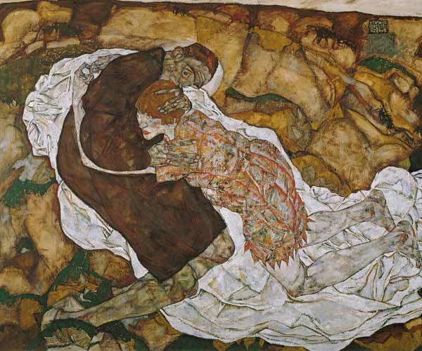 Tod und Mädchen (Mann und Mädchen) from Egon Schiele