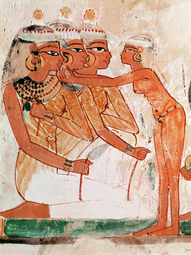 The Women's Toilet, from the Tomb of Nakht, New Kingdom from Egyptian