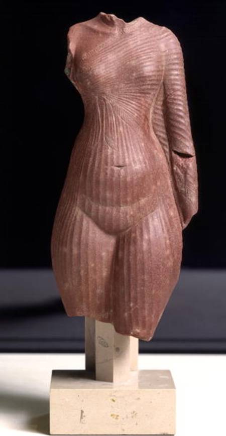 Female torso, probably Queen Nefertiti New Kingdom from Egyptian