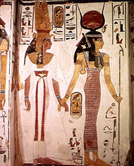Isis and Nefertari, from the Tomb of Nefertari, New Kingdom from Egyptian