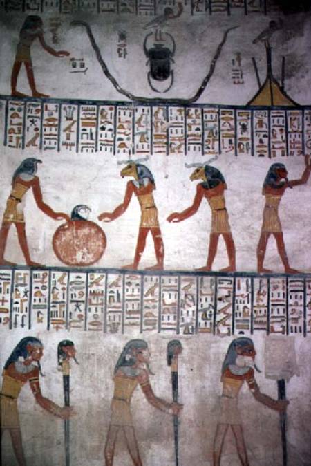 Mural from Chamber I in the Tomb of Ramesses VI from Egyptian