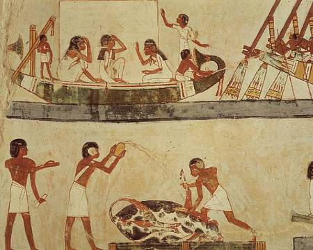 Sacrifice and purification of a bull, and a sailing ritual from Egyptian