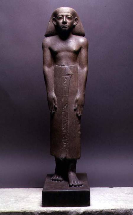 Statuette of Amenemhatankh, worker at Crocodilopolis (Fayum) from the reign of Amenemhat III, Middle from Egyptian