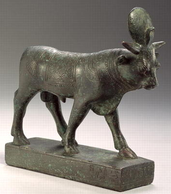 Apis bull, Late Period (solid cast bronze) from Egyptian 26th Dynasty