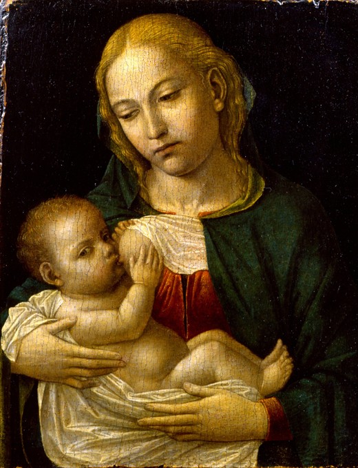 Madonna del Latte from eigentl. Ambrogio da Fossano um Bergognone
