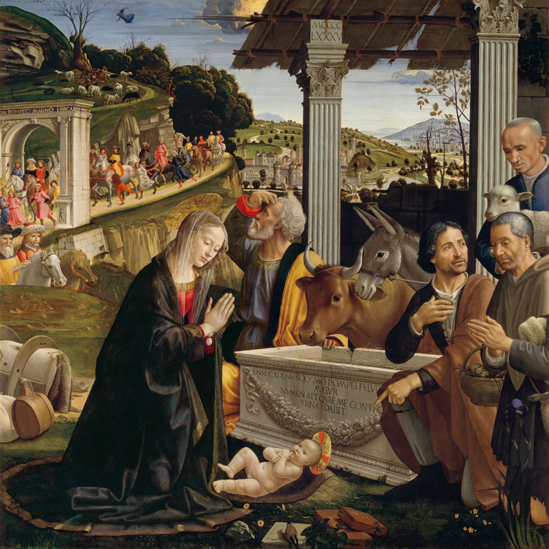 Adoration of Shepherds from  (eigentl. Domenico Tommaso Bigordi) Ghirlandaio Domenico