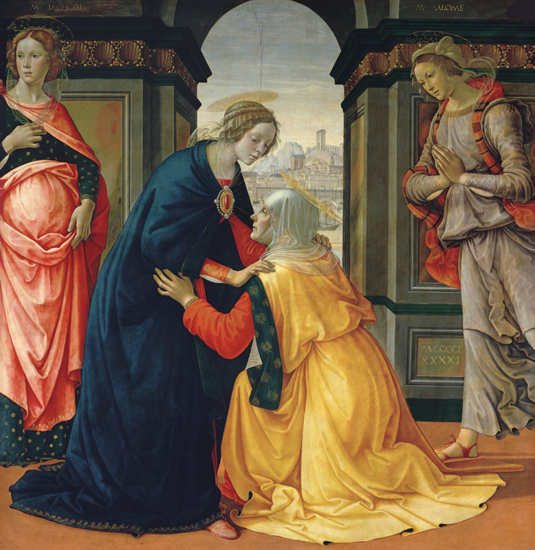 Heimsuchung Mariae, mit Maria Jakobäa und Maria Salome from  (eigentl. Domenico Tommaso Bigordi) Ghirlandaio Domenico