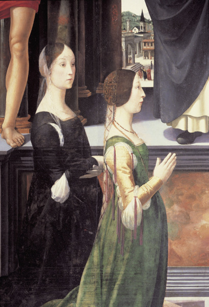 Altar Rimini, Two Women from  (eigentl. Domenico Tommaso Bigordi) Ghirlandaio Domenico