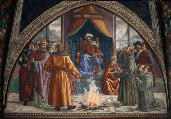 St.Francis bef.the Sultan from  (eigentl. Domenico Tommaso Bigordi) Ghirlandaio Domenico