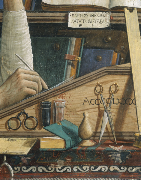 St Jerome, Writing Desk from  (eigentl. Domenico Tommaso Bigordi) Ghirlandaio Domenico