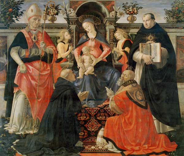 Enthroned Madonna & Saints from  (eigentl. Domenico Tommaso Bigordi) Ghirlandaio Domenico