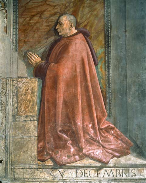 Portrait of Francesco Sassetti, from the Cycle of St. Francis, Sassetti Chapel from  (eigentl. Domenico Tommaso Bigordi) Ghirlandaio Domenico