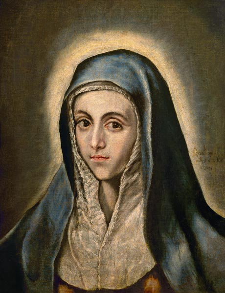 Die Jungfrau Maria. from (eigentl. Dominikos Theotokopulos) Greco, El
