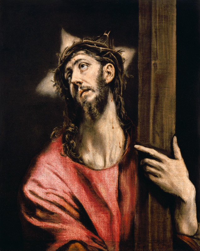Christ with the Cross from (eigentl. Dominikos Theotokopulos) Greco, El