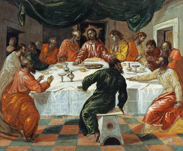 Das Letzte Abendmahl from (eigentl. Dominikos Theotokopulos) Greco, El
