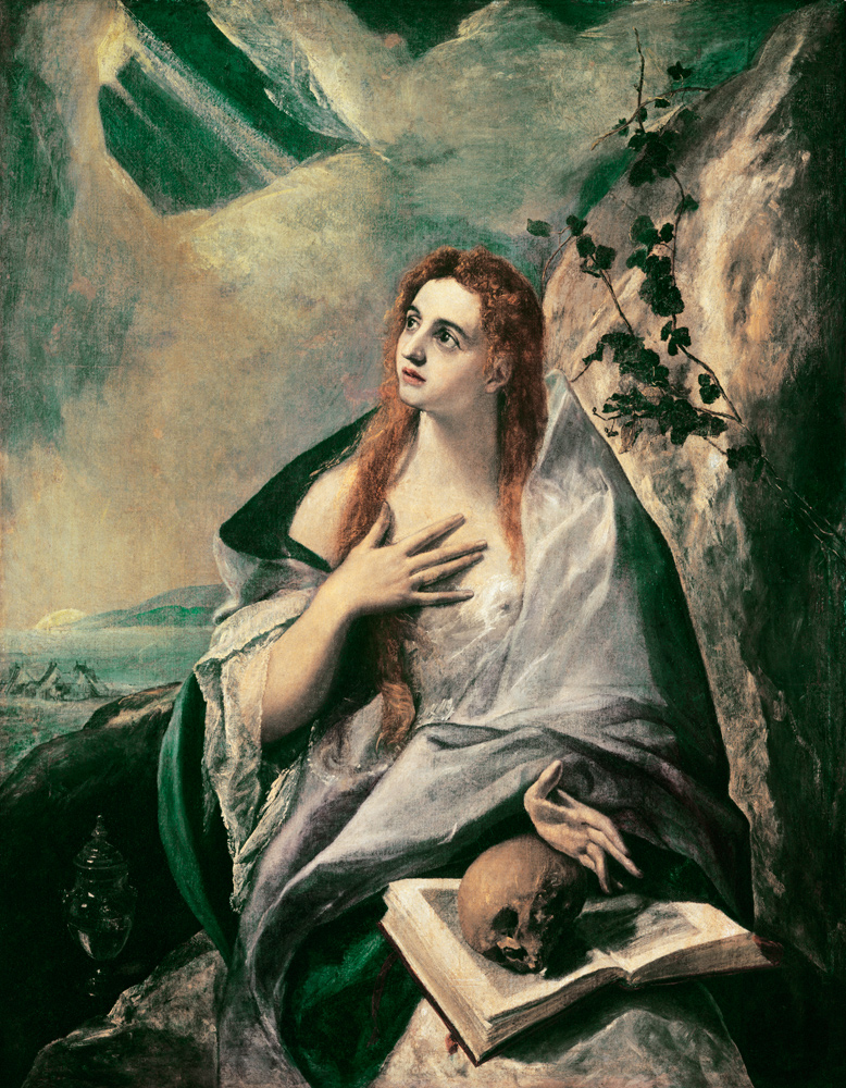 Magdalene doing Penance from (eigentl. Dominikos Theotokopulos) Greco, El